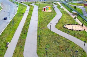Praça da Juventude. Webcams de Kamensk-Uralsky