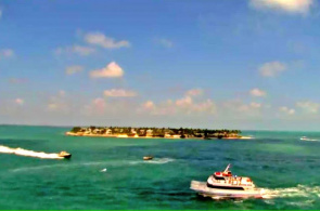 Chave do sol da ilha. Webcams em Key West online
