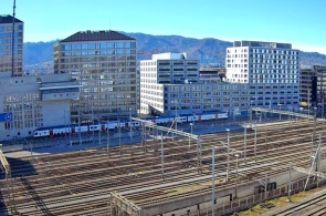 Estação de trem. Webcams de Zurique