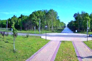 Entrada da praça. Webcams Adygeysk