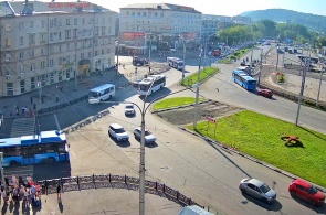 Praça da Estação. Webcams de Novokuznetsk