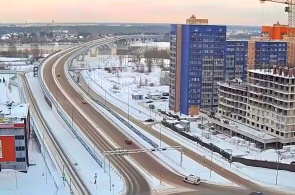 Ponte sobre o Volga. Webcams Dubna