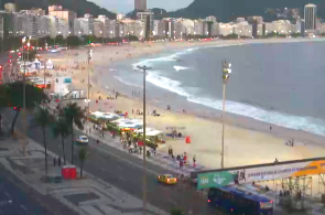 Praia de Copacabana. Webcam do Rio de Janeiro online