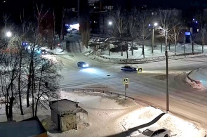 Encruzilhada das ruas Lenin e Kalinin. Webcams de Salavat