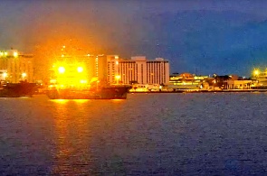 Vista do porto de Kingston. Webcams Kingston