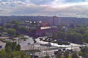 Encruzilhada das avenidas Krasnoarmeysky-Builders. Webcams Barnaul online