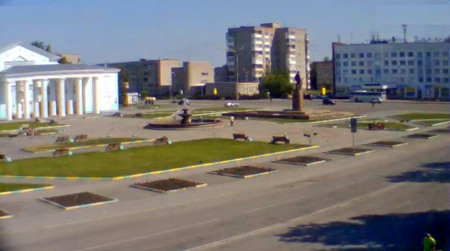 Praça da cidade. Nazarovo webcam online