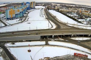 Encruzilhada de Krasnaya e Sevastopolskaya. Webcam Saransk
